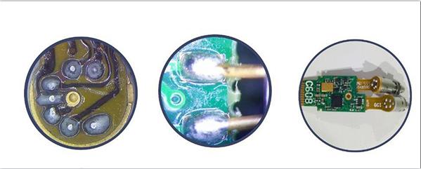 光通訊FPC軟板與光器件焊接， PCB硬板與光器件焊接圖示